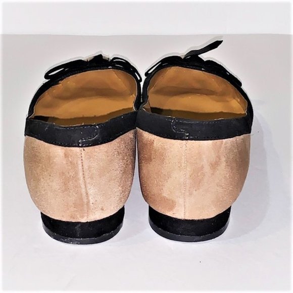 CHARLY AMAR Chnori Suede Bow Flats - Picture 6 of 8